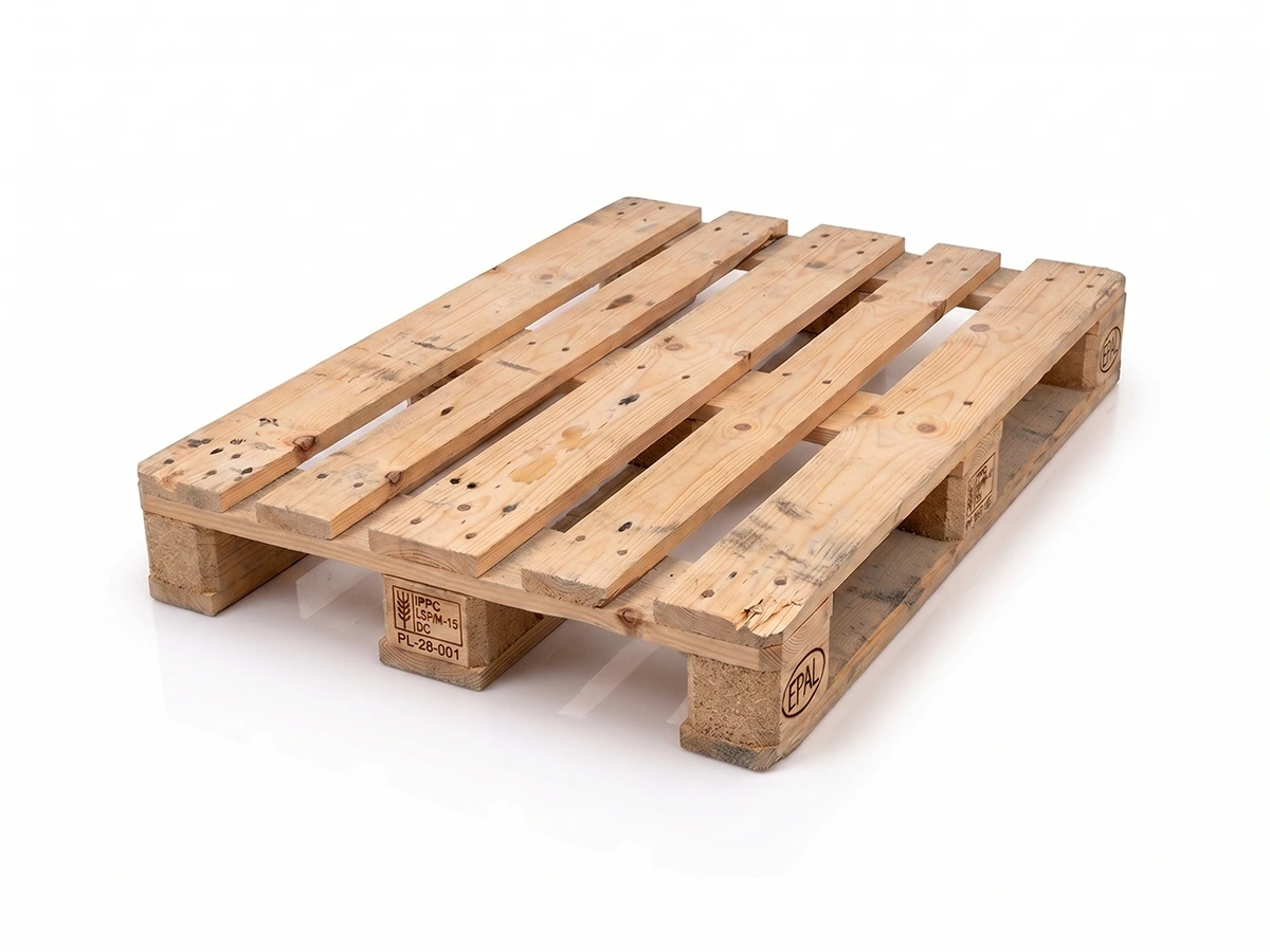 Pallet EPAL usato di prima scelta - bancale europallet rigenerato chiaro per logistica GDO